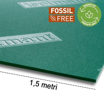 Isolante acustico sottomassetto Isolmant Special Fossil Free 5mm, rotolo 1,5x50mt (75mq)